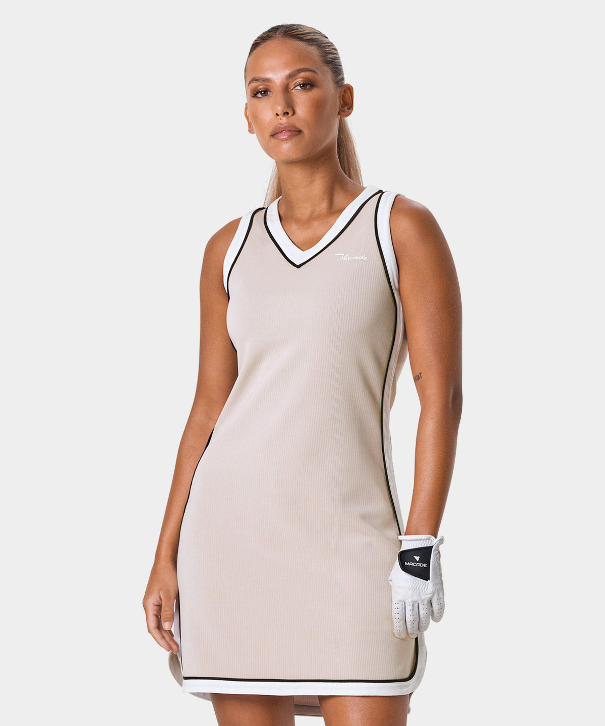 Ava Tan Range Dress Macade Golf