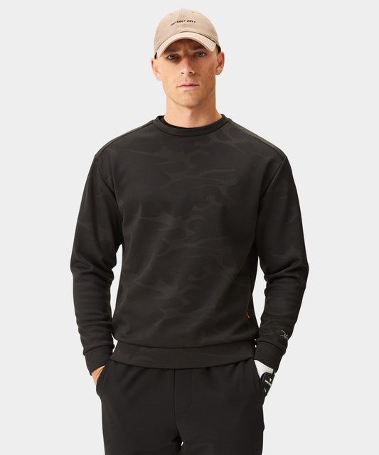Black TR Camo Fleece Crewneck