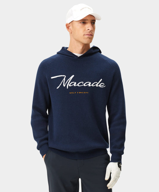 Blue Signature Knit Hoodie