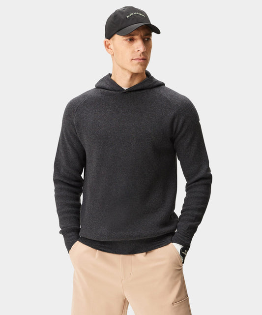 Dark Grey Tech Knit Hoodie Macade Golf