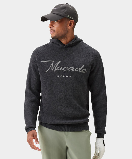 Gray Signature Knit Hoodie