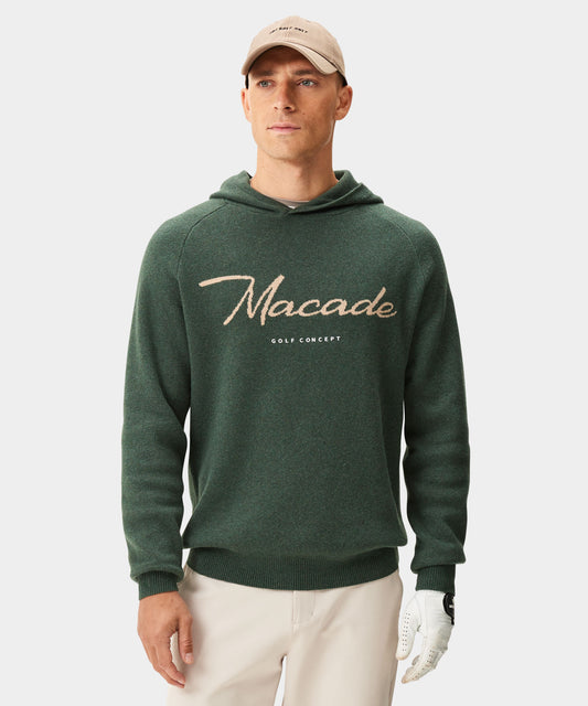 Green Signature Knit Hoodie