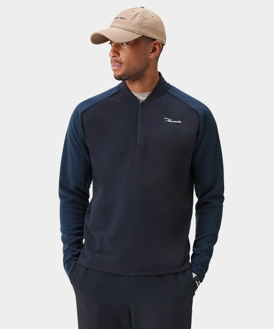 Navy Hybrid Shield TX Quarter Zip