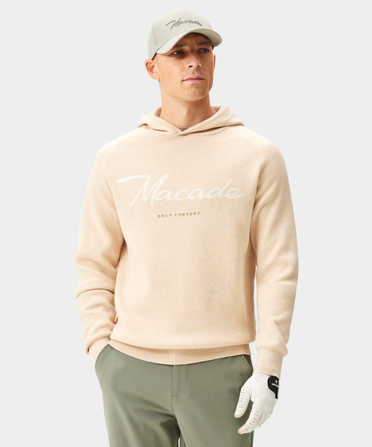 Sand Signature Knit Hoodie