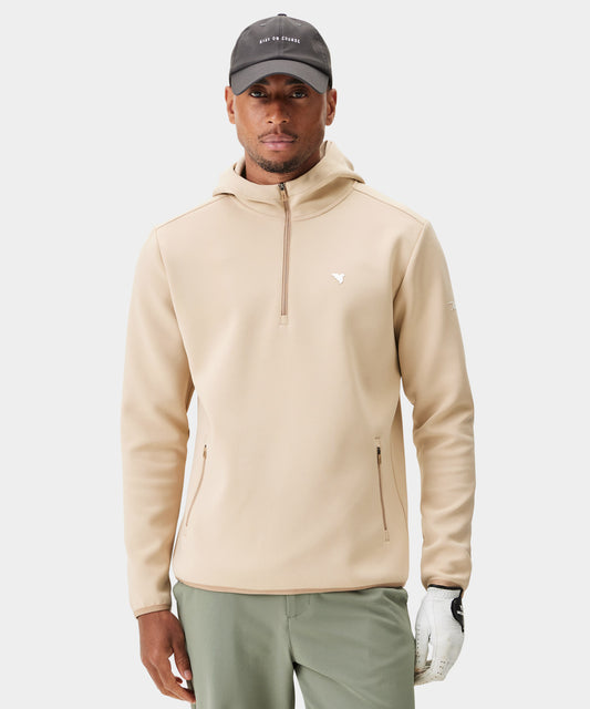 Tan Therma Zip Hoodie