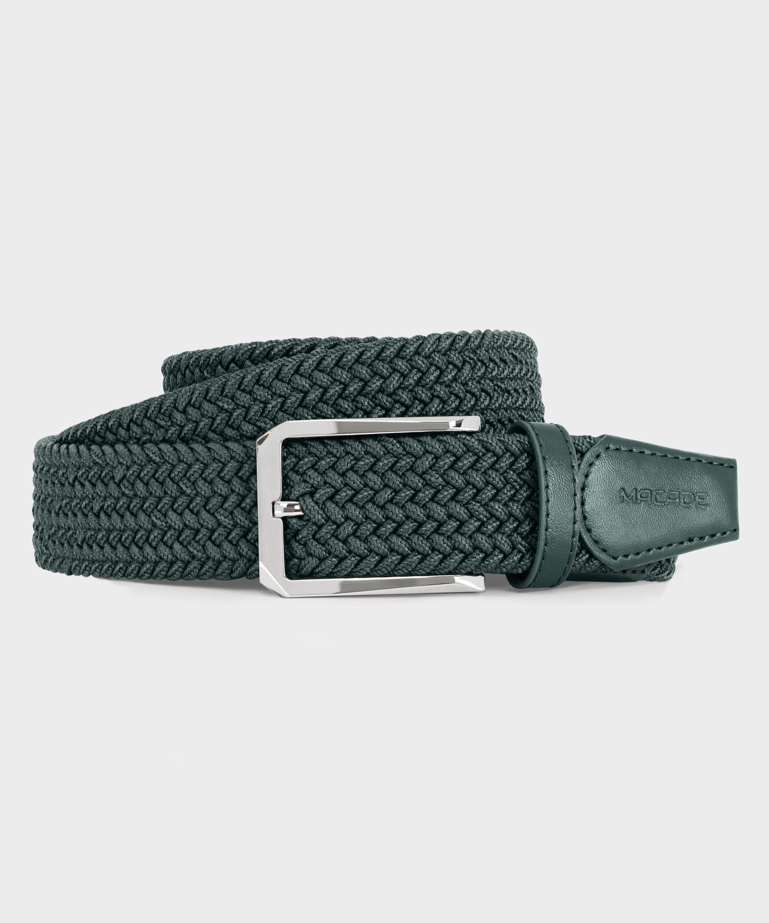 Men's Elastic Teal Green Belt Macade Golf