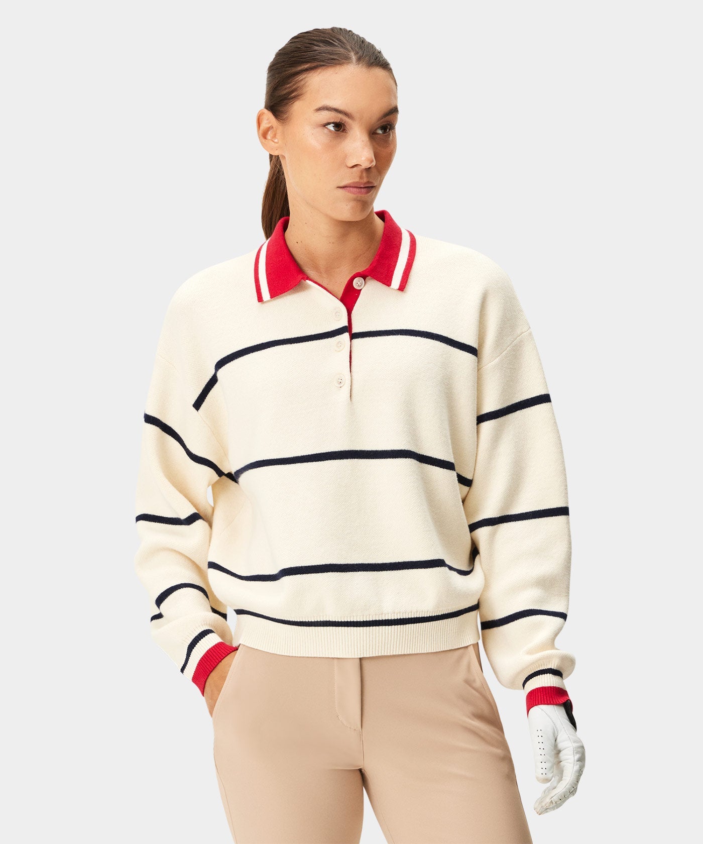 Powder Club Knit Polo Sweater Macade Golf