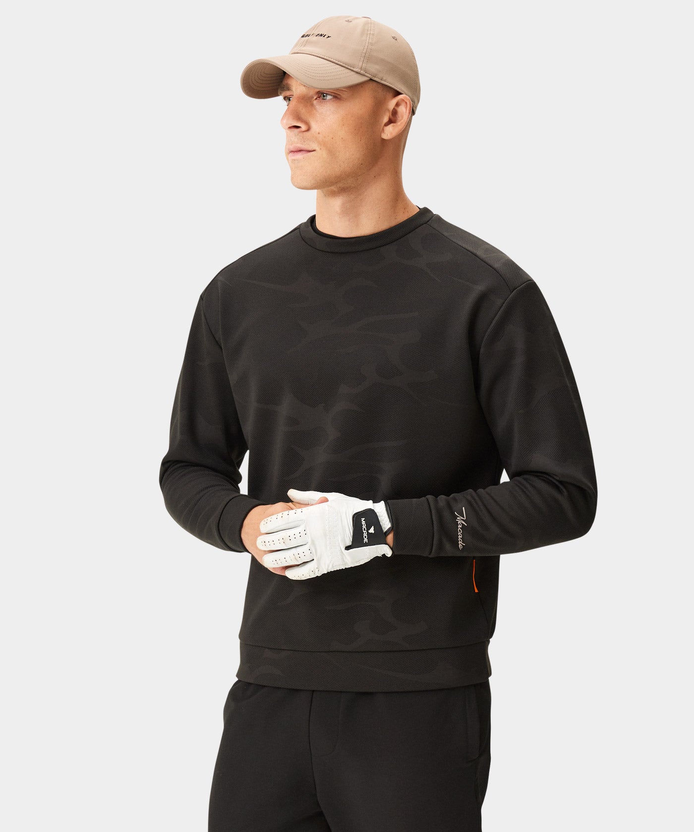 Black TR Camo Fleece Crewneck
