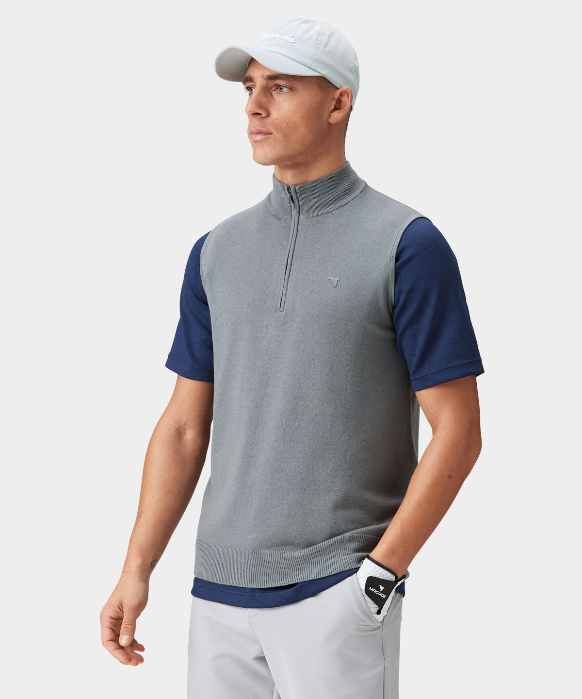 Stone TX Knit Vest Macade Golf