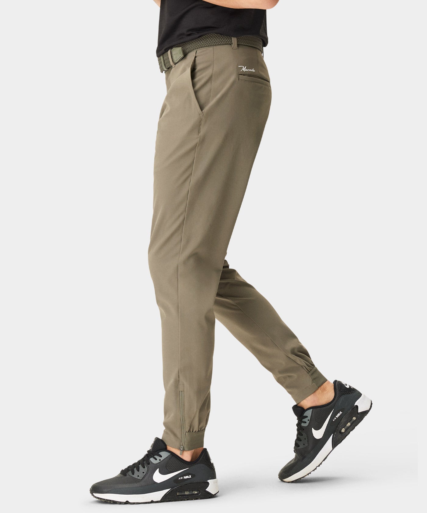 Olive Green Four-Way Stretch Jogger Macade Golf