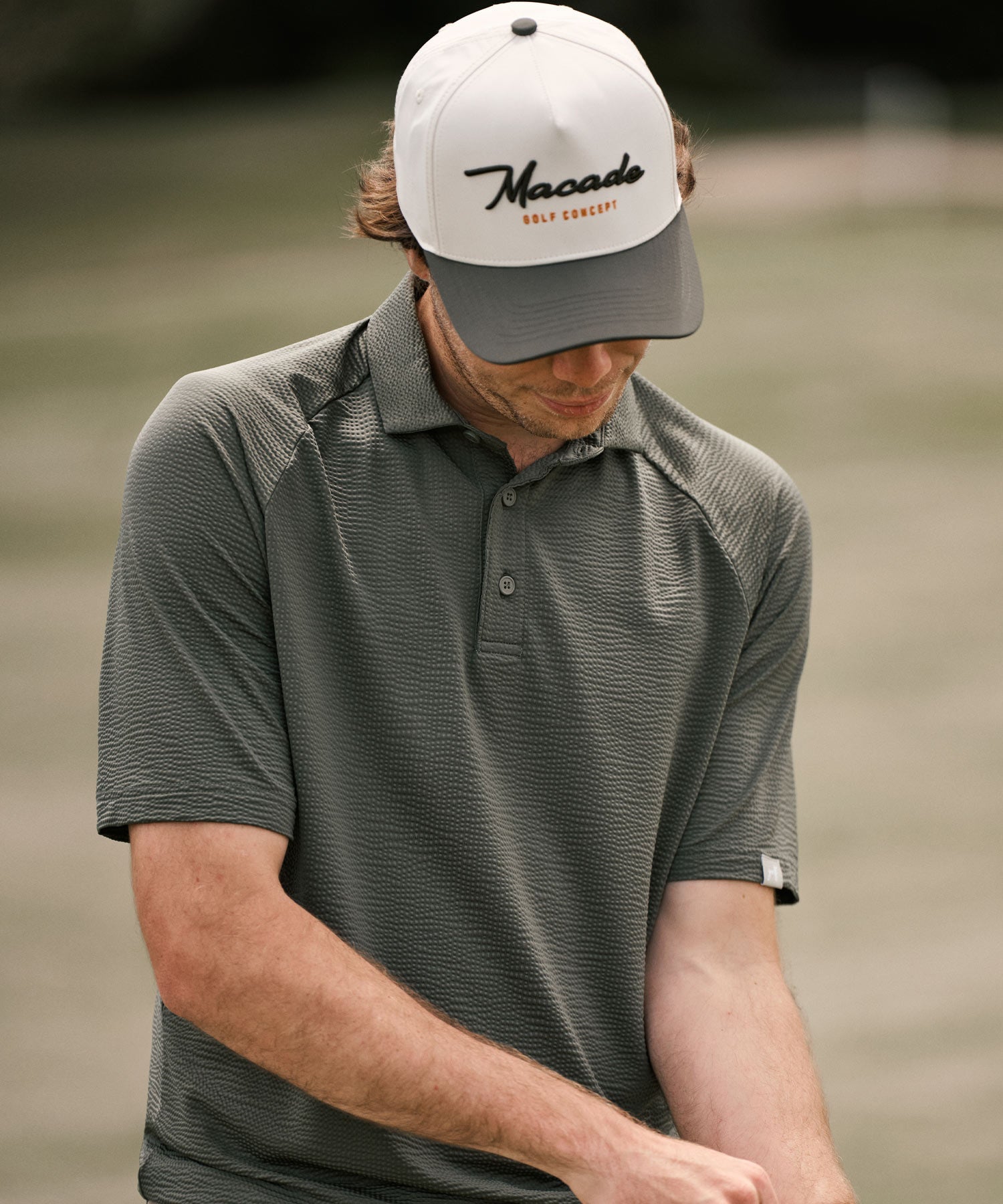 Lightweight Pine Seersucker Shirt Macade Golf