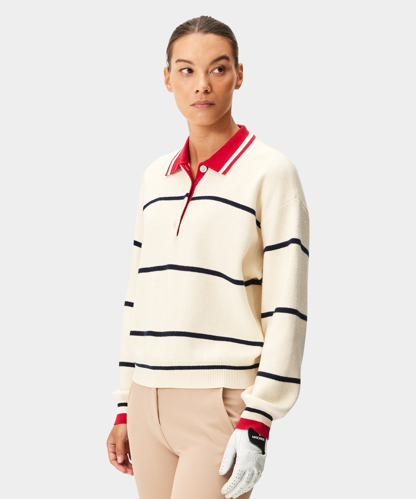 Powder Club Knit Polo Sweater Macade Golf