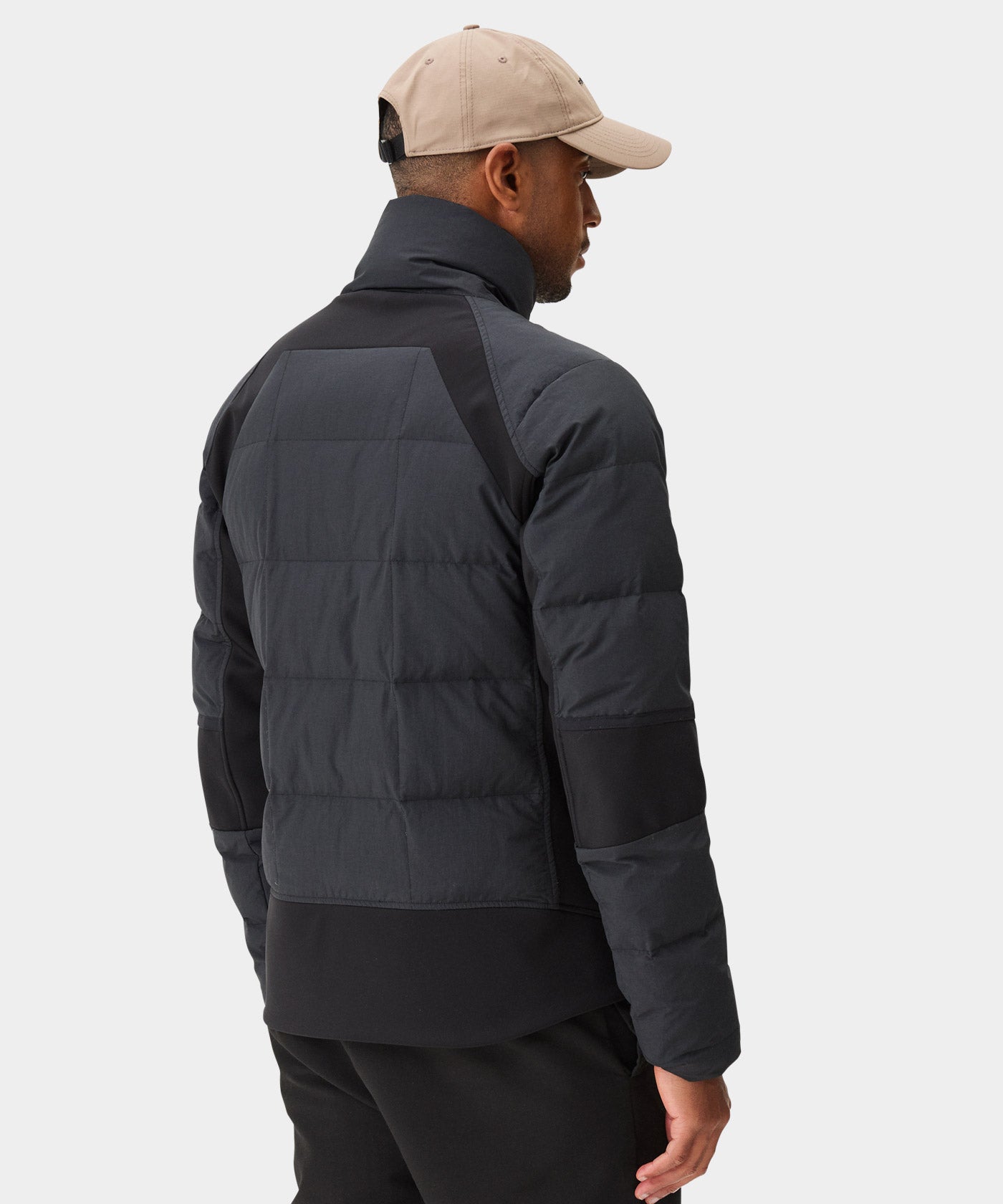 Black Padded Core Tech Jacket