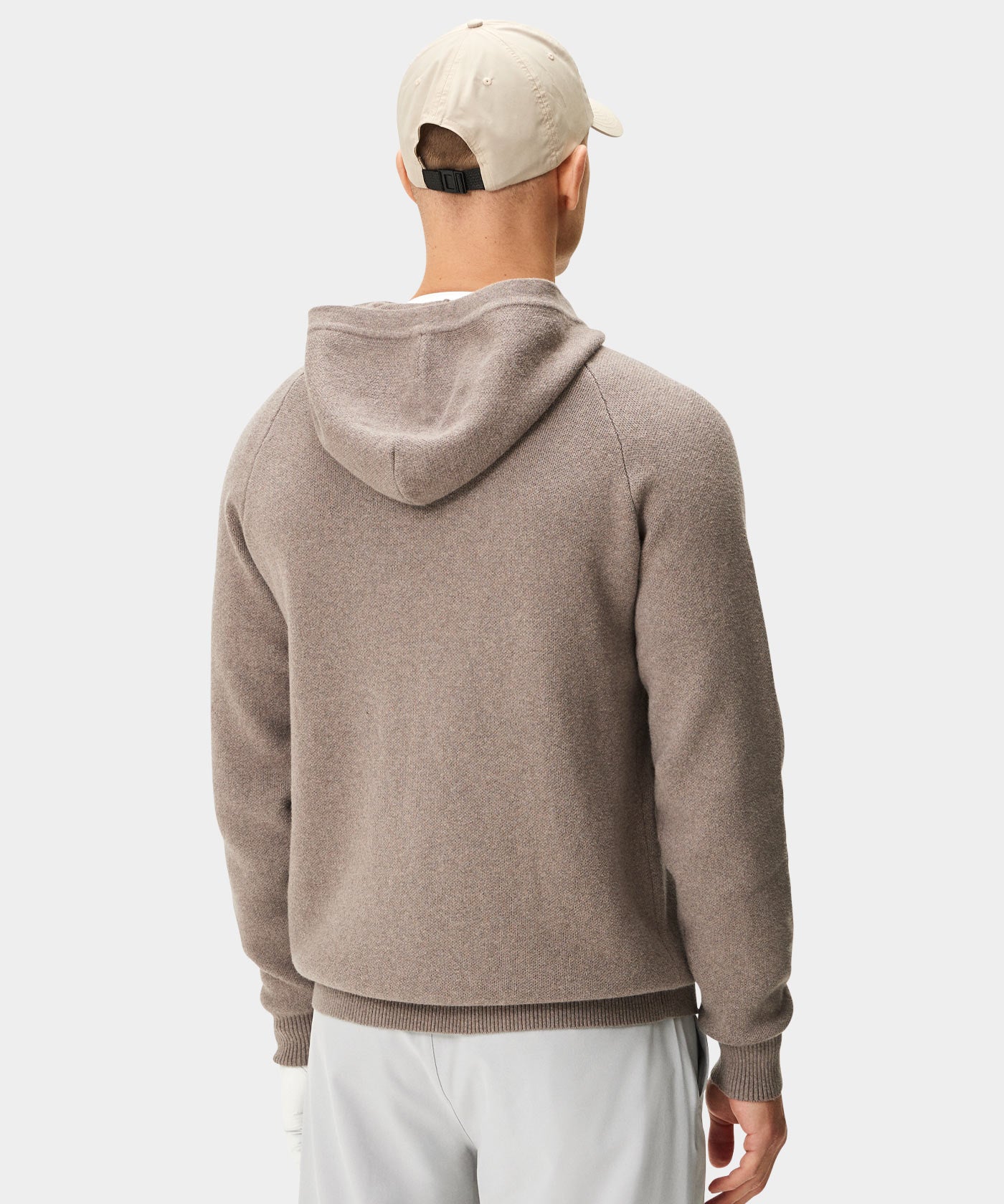 Brown Tech Knit Hoodie Macade Golf