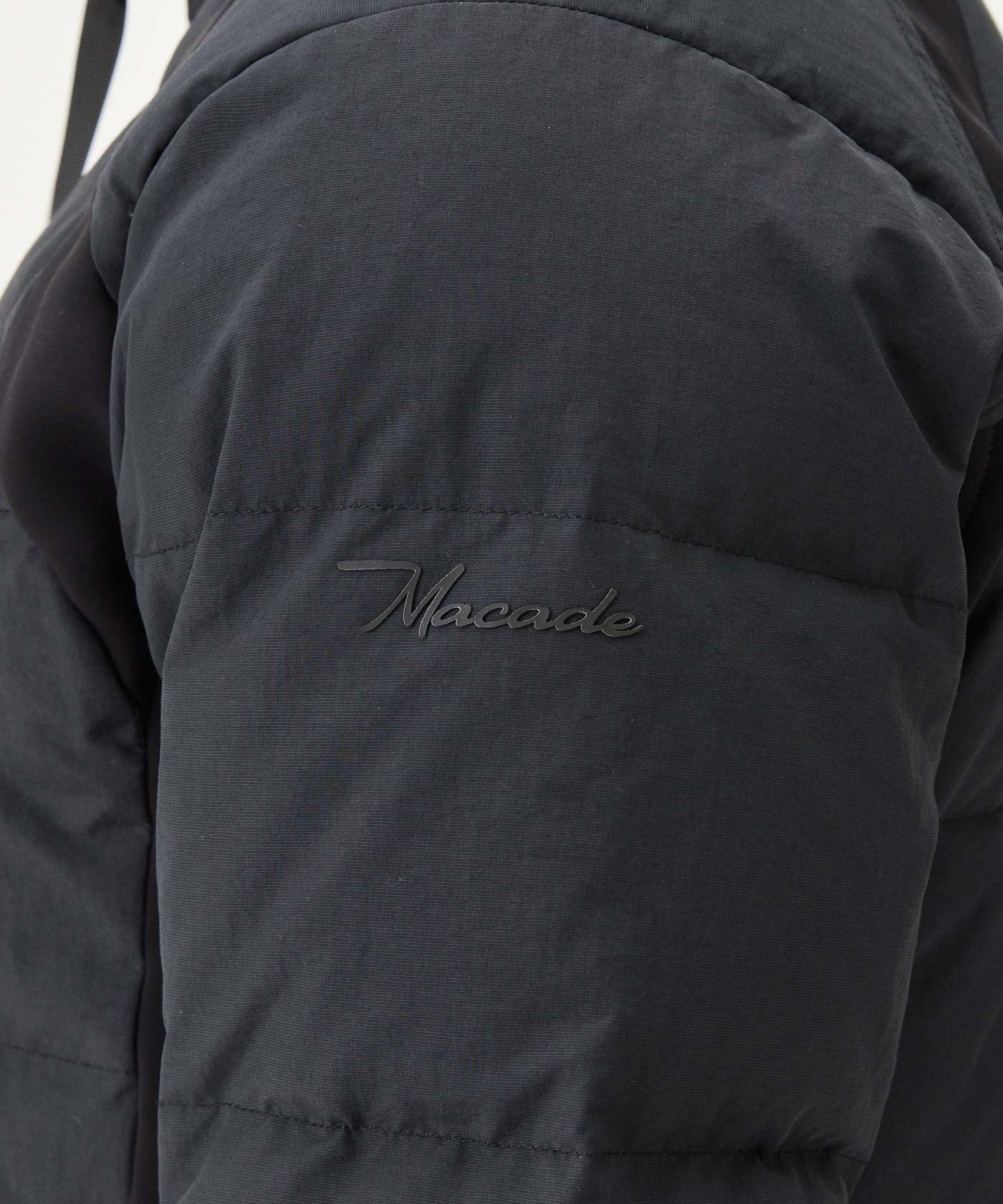 Black Padded Core Tech Jacket