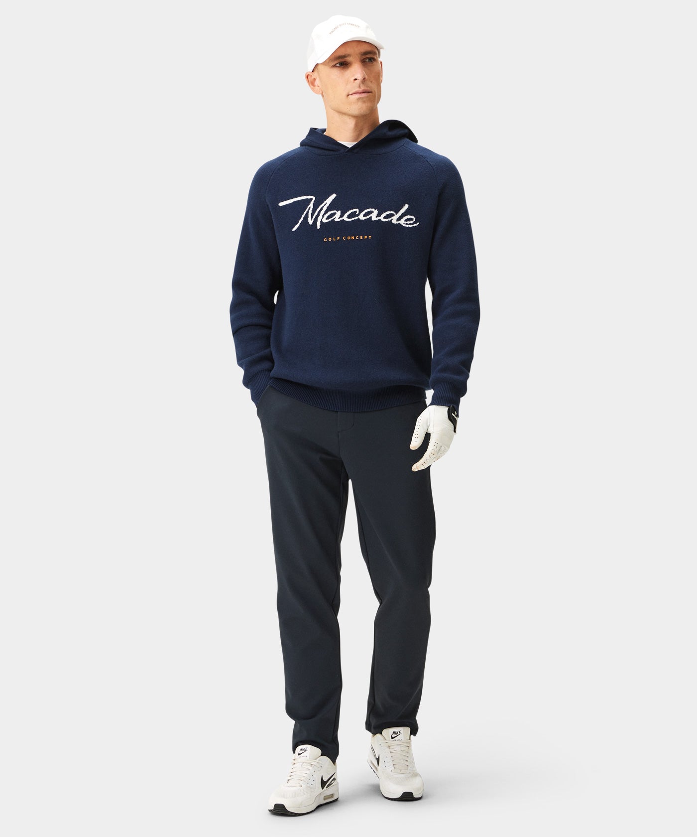 Blue Signature Knit Hoodie