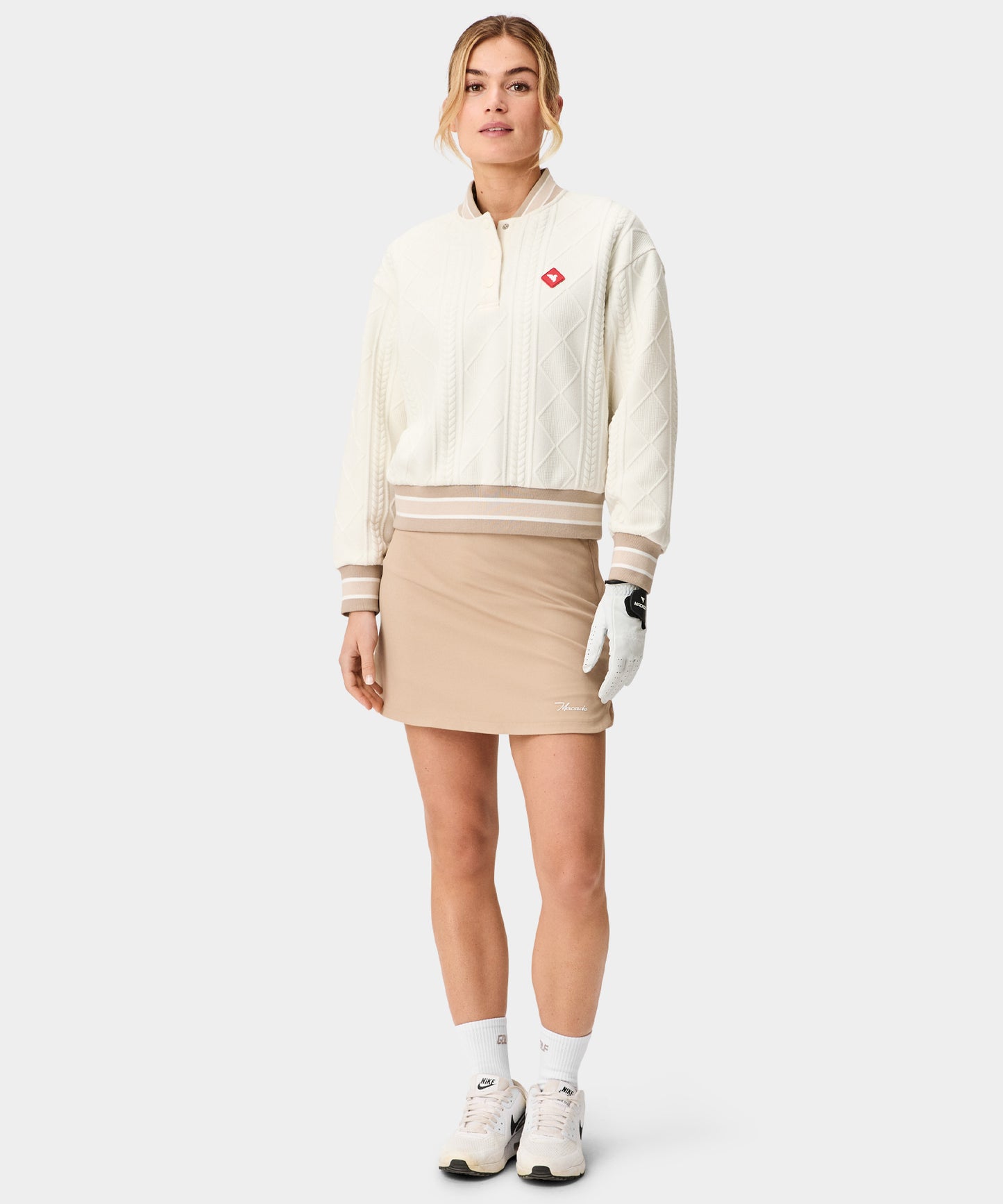 TR Bomber Pullover - Bone