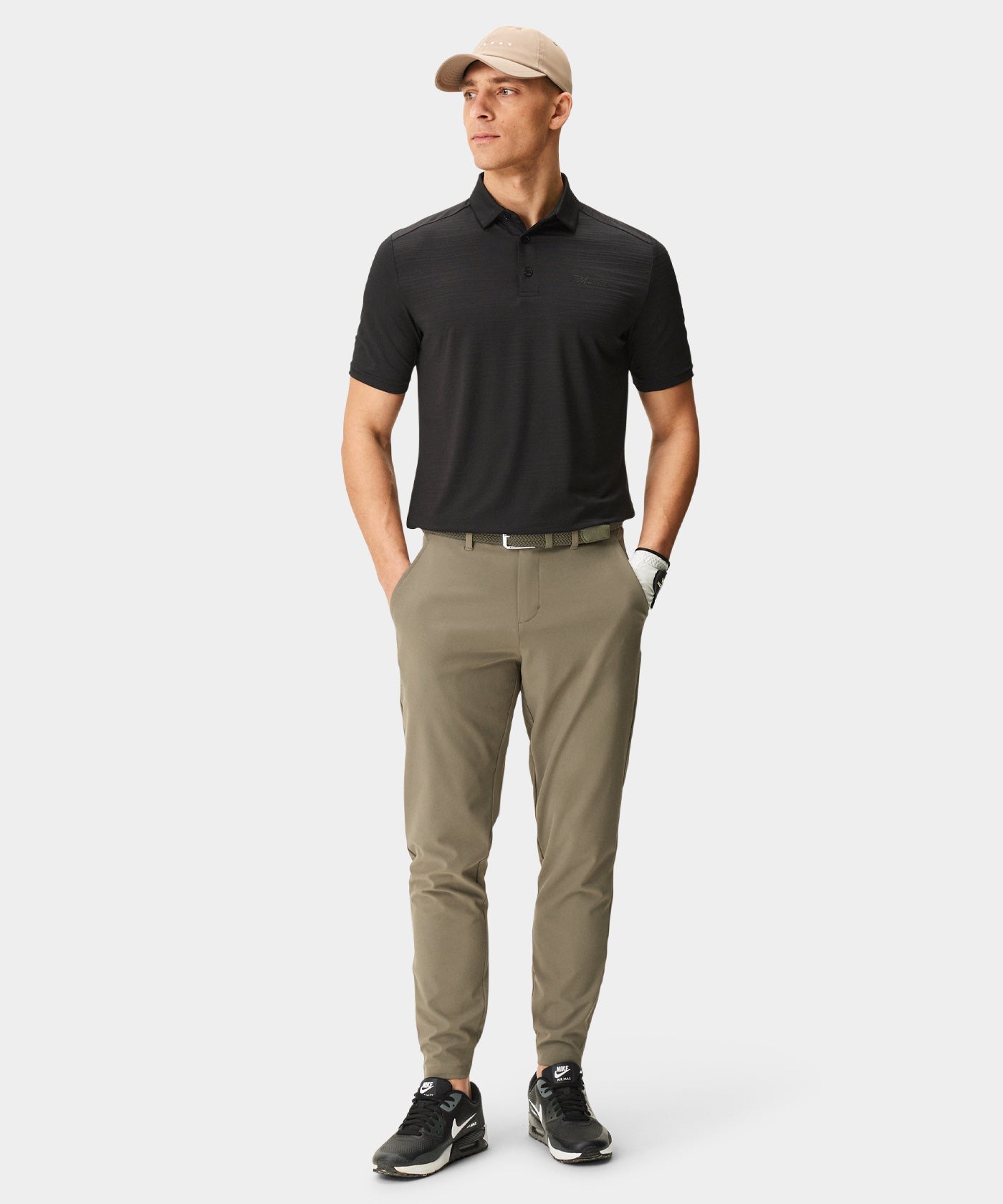 Olive Green Four-Way Stretch Jogger Macade Golf