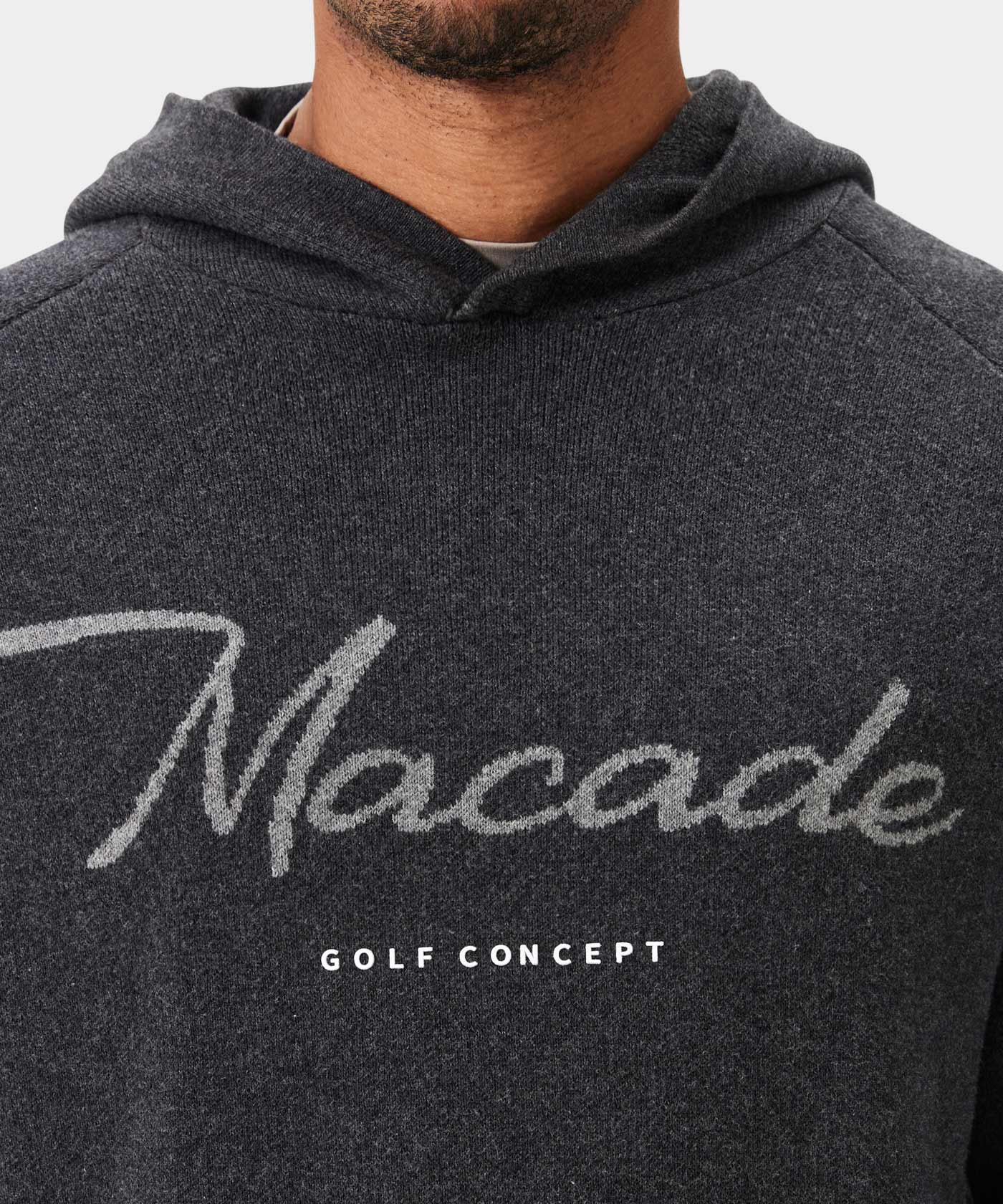 Gray Signature Knit Hoodie