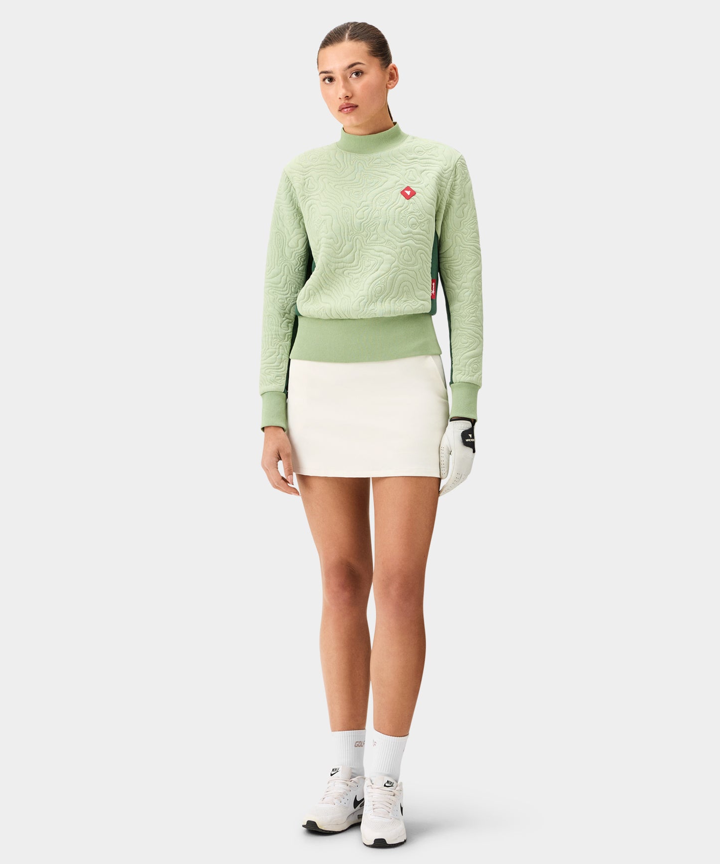Ridge Mock Sweater - Green