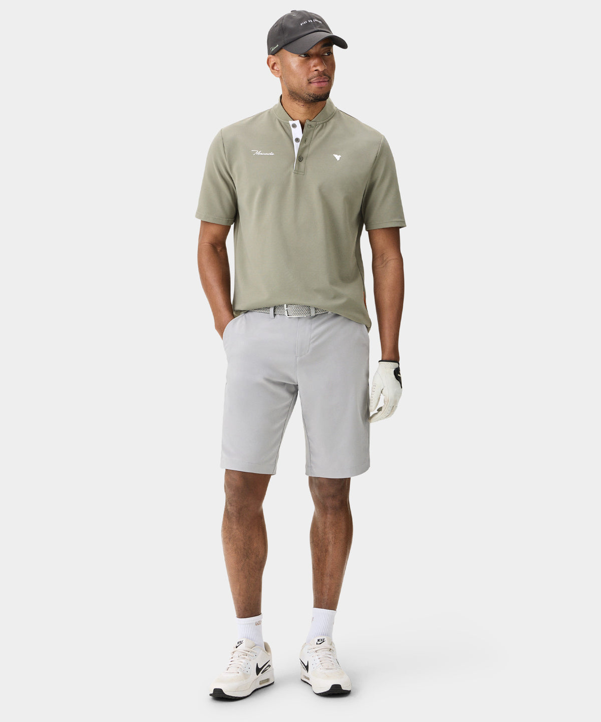 Four-Way Stretch Shorts - Light Grey