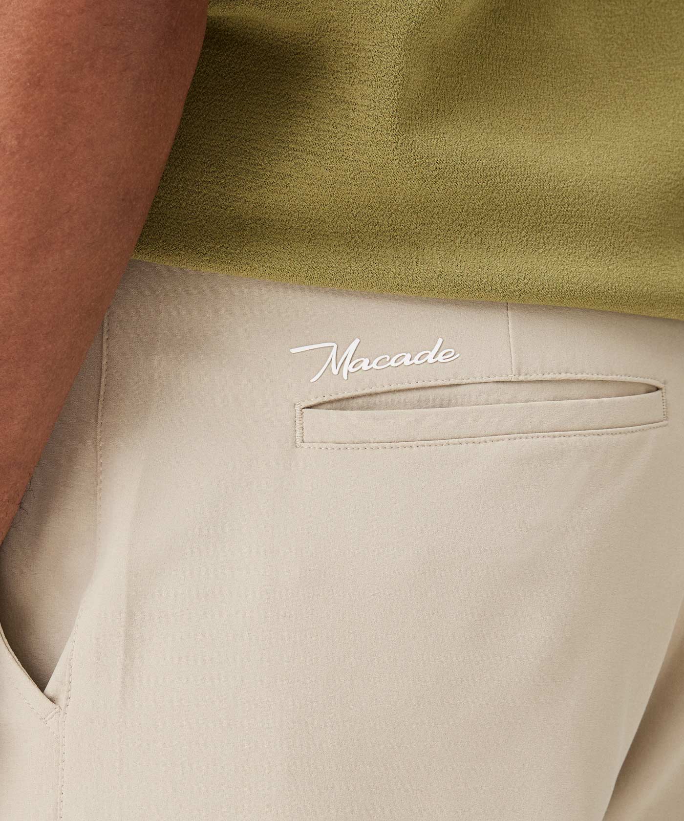 Tan Four-Way Stretch Shorts