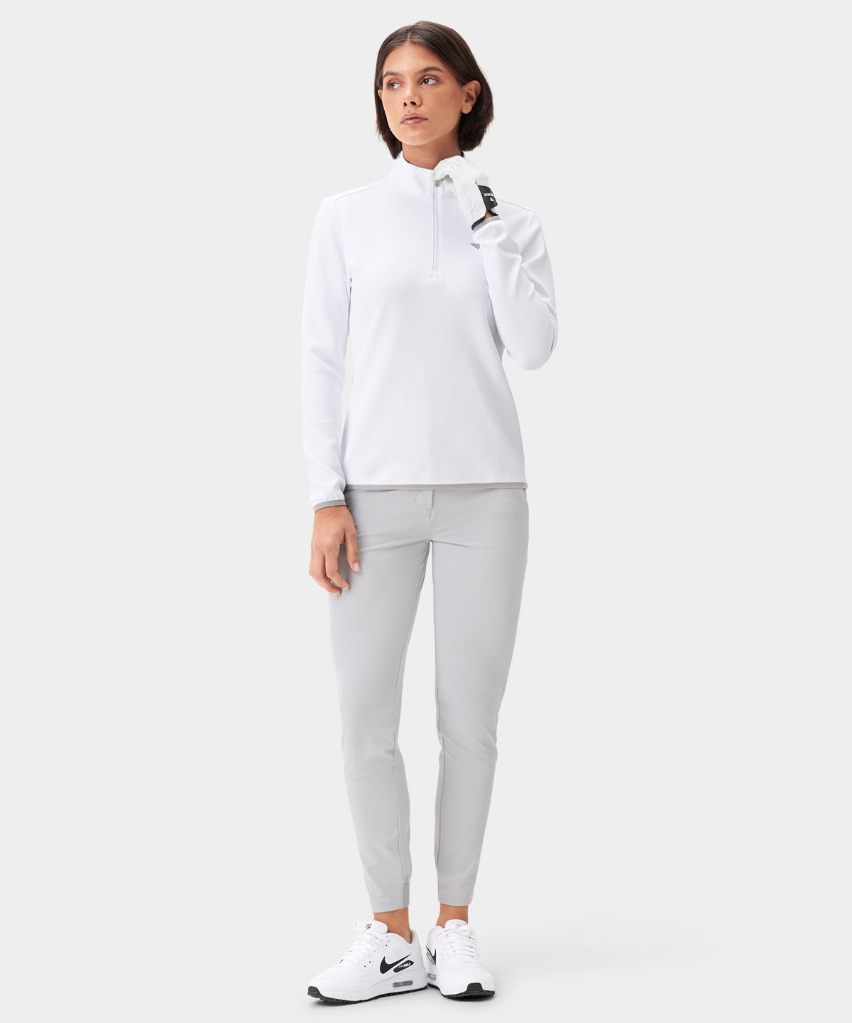 Therma Quarter Zip - White