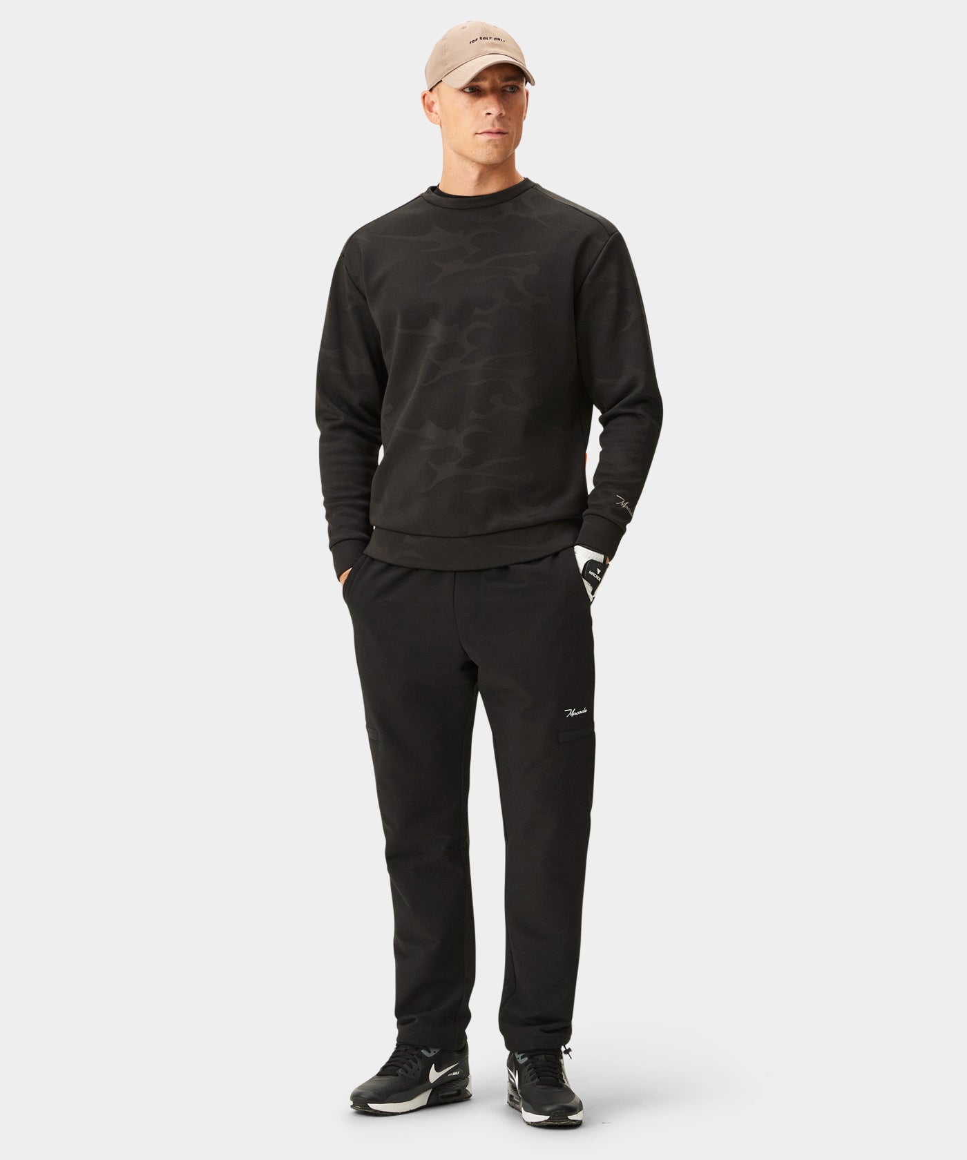 Black TR Camo Fleece Crewneck
