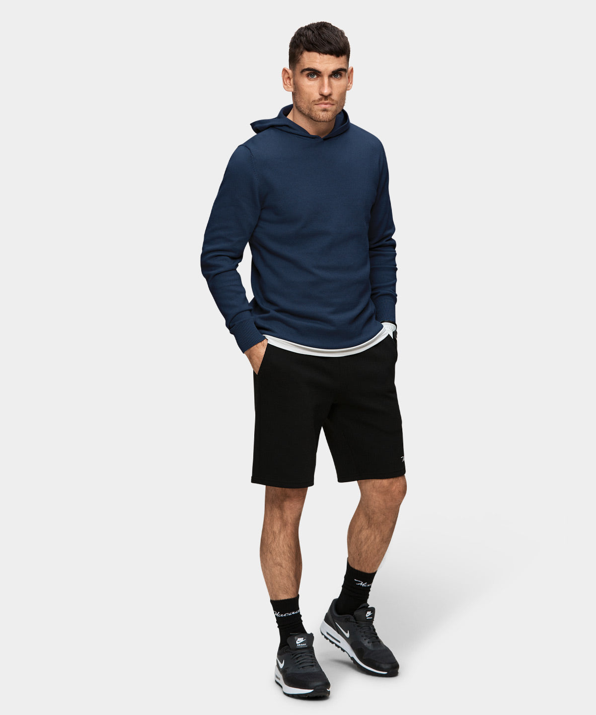 Navy Blue Tech Hoodie