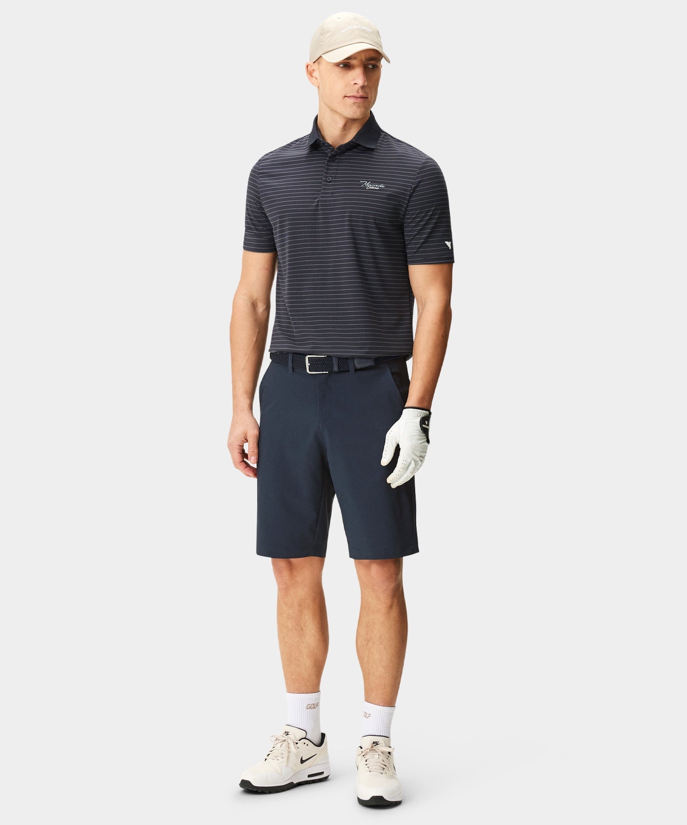 Navy Four-Way Stretch Shorts Macade Golf
