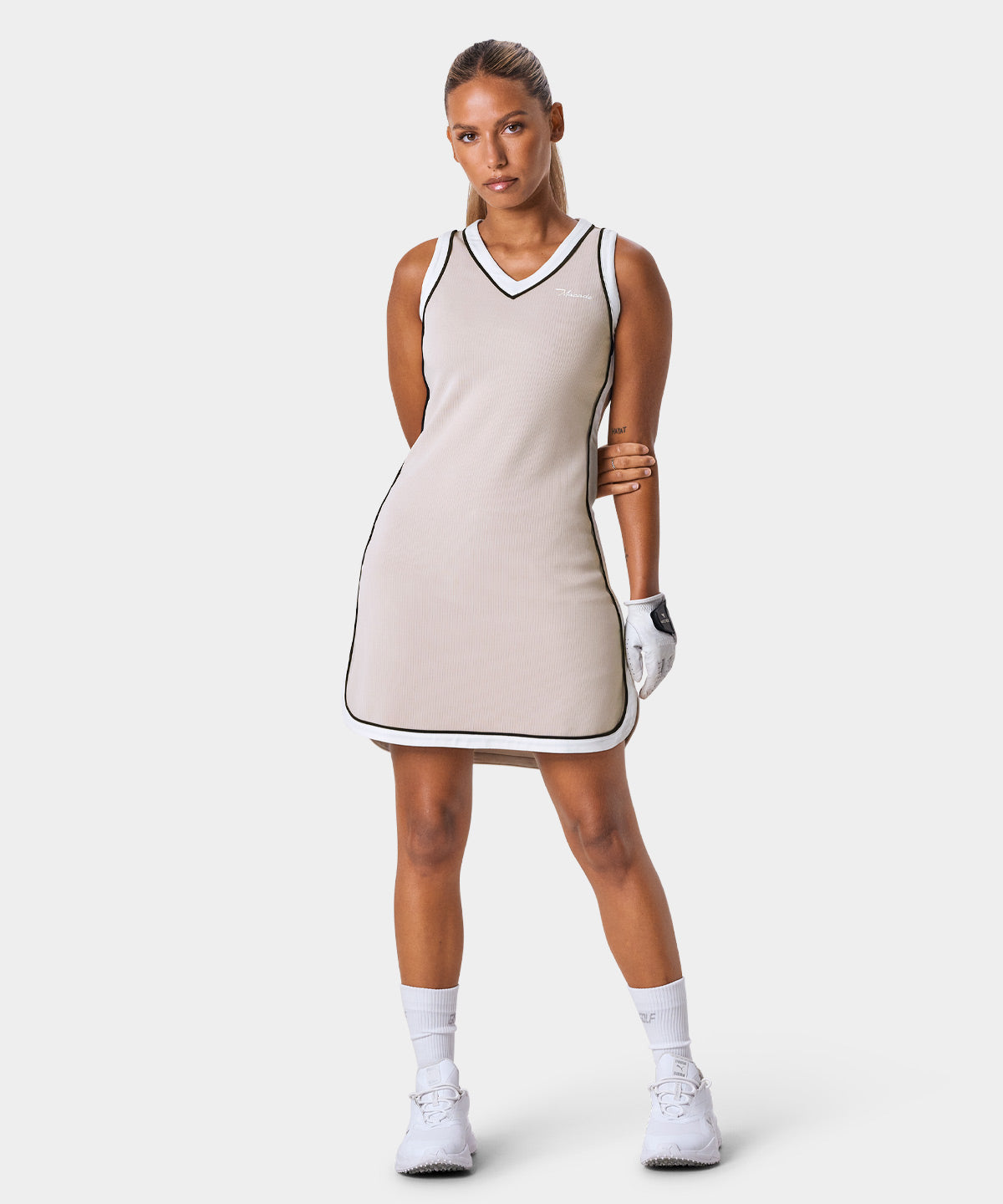 Ava Tan Range Dress Macade Golf