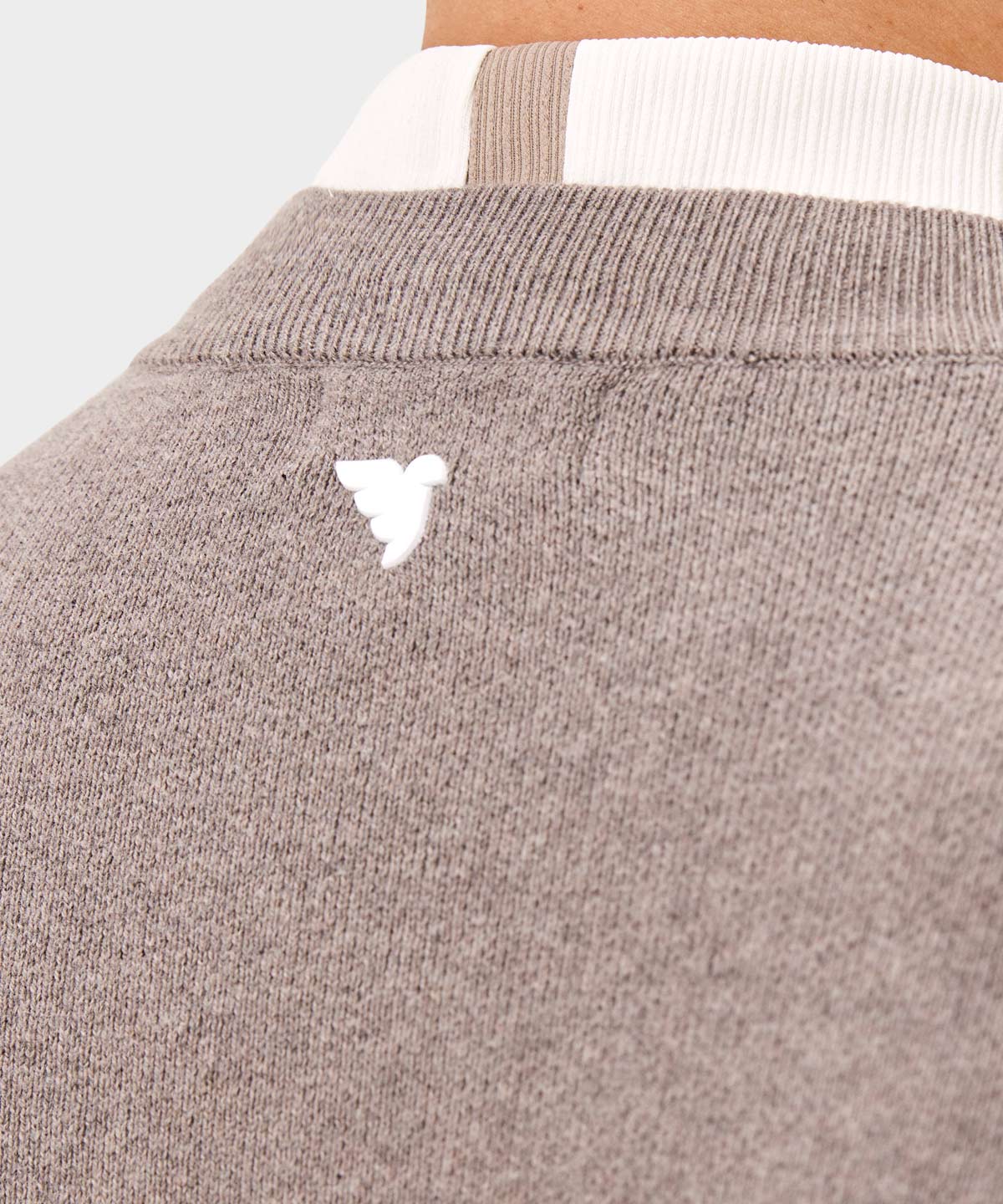 Brown Script Knit Crewneck Macade Golf