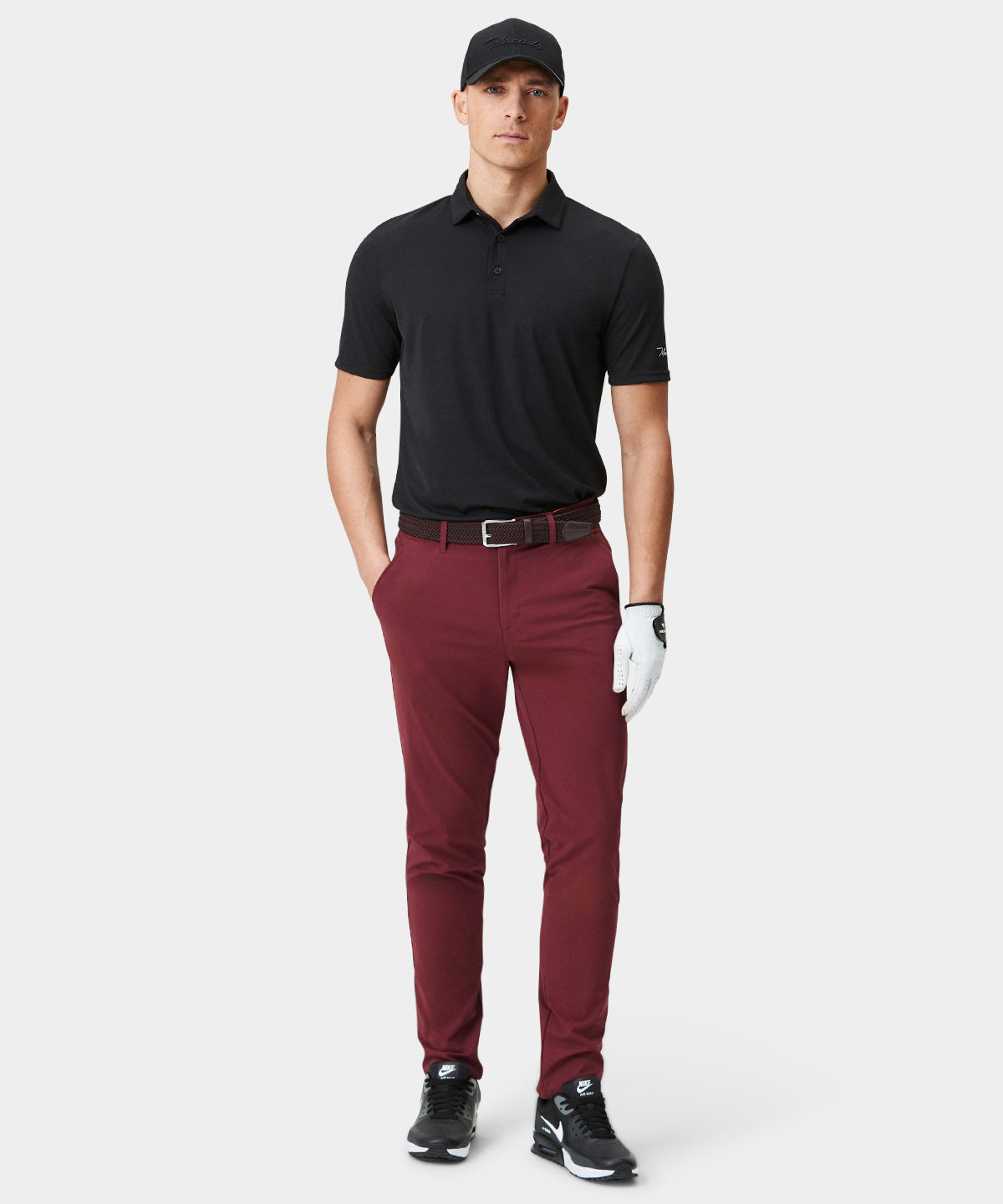 Wine Lightweight Trouser Macadegolf