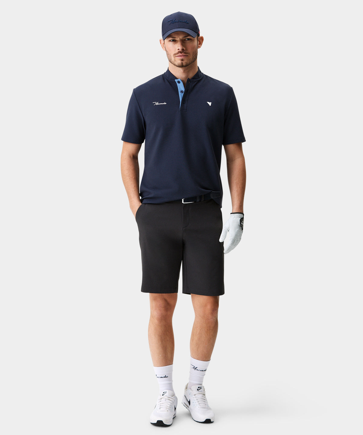 Heath Navy Bomber Shirt Macade Golf