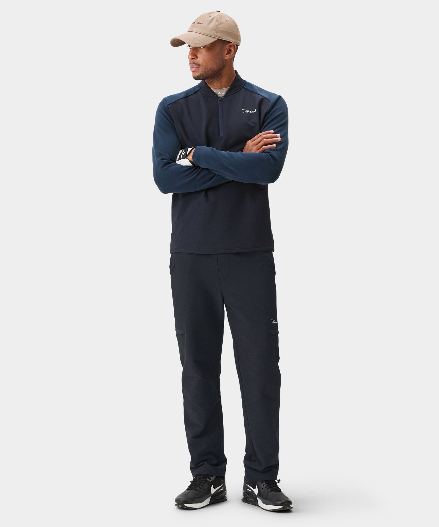 Navy Hybrid Shield TX Quarter Zip
