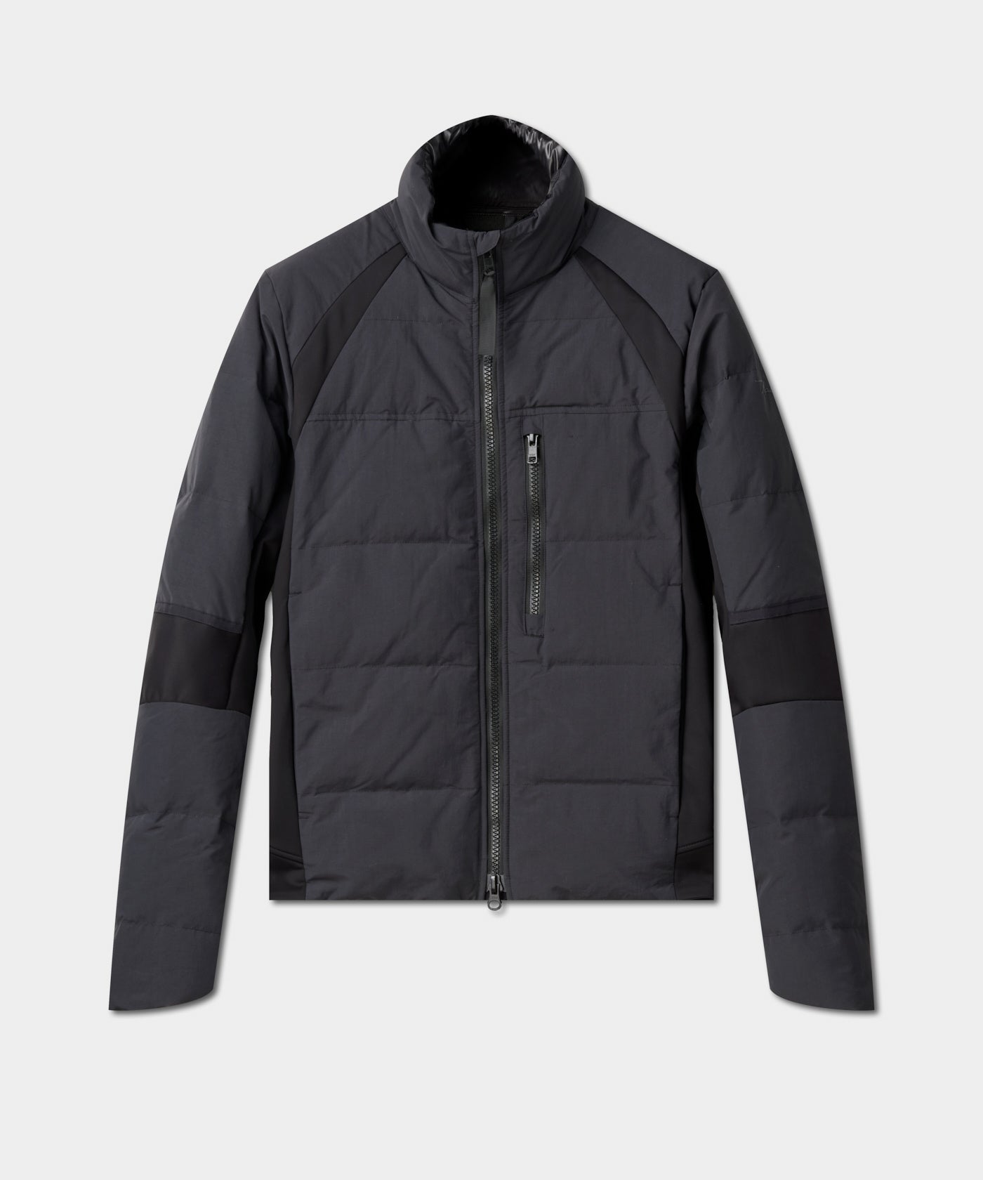 Black Padded Core Tech Jacket