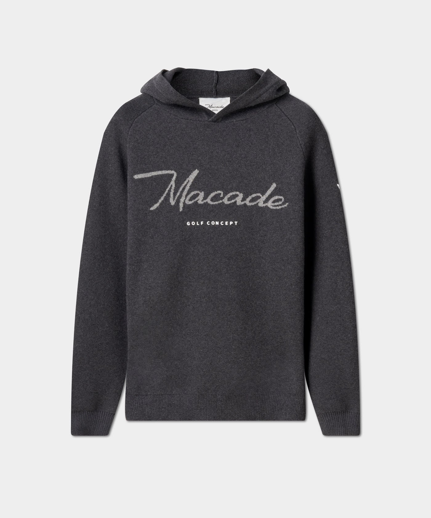 Gray Signature Knit Hoodie