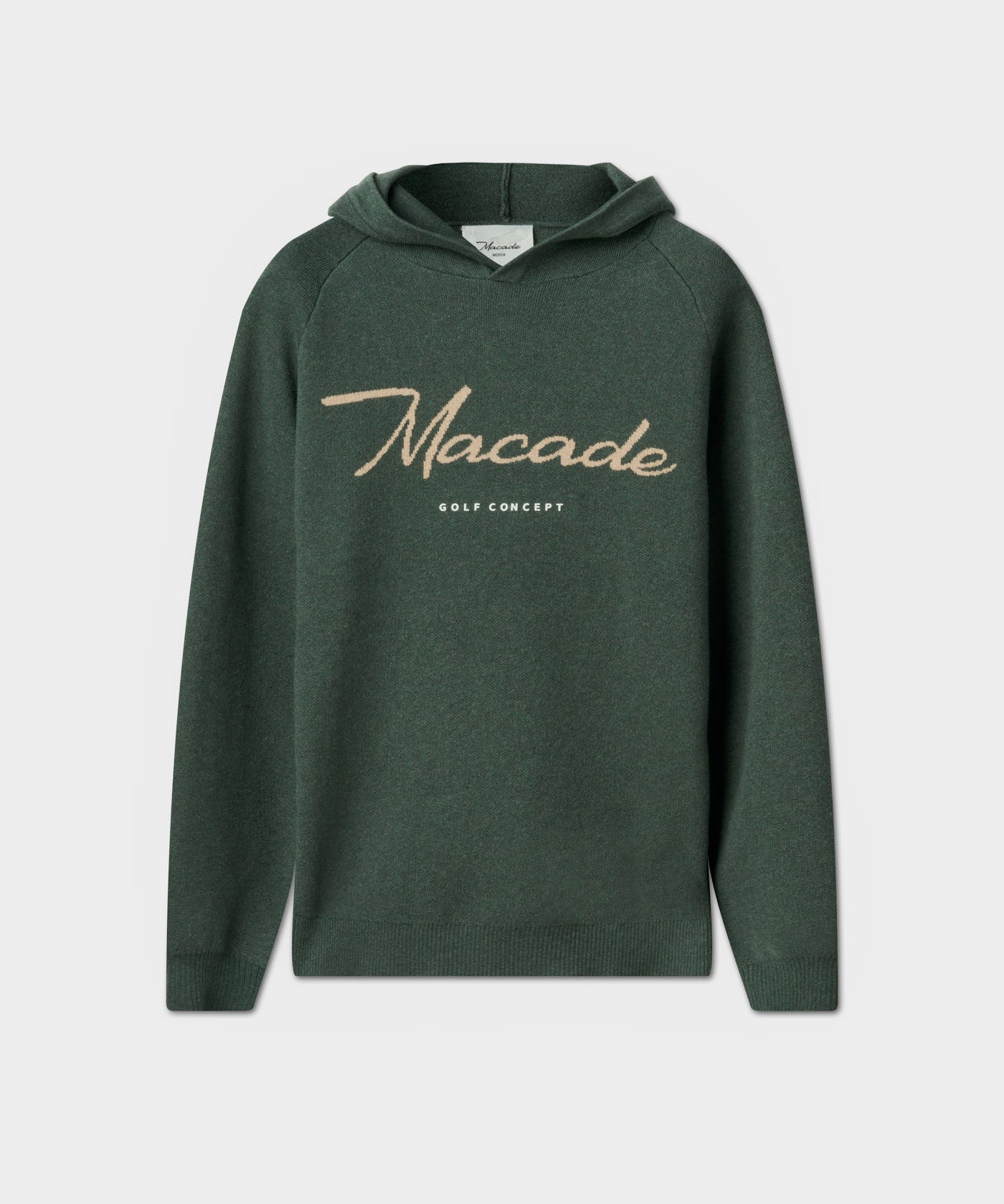 Green Signature Knit Hoodie