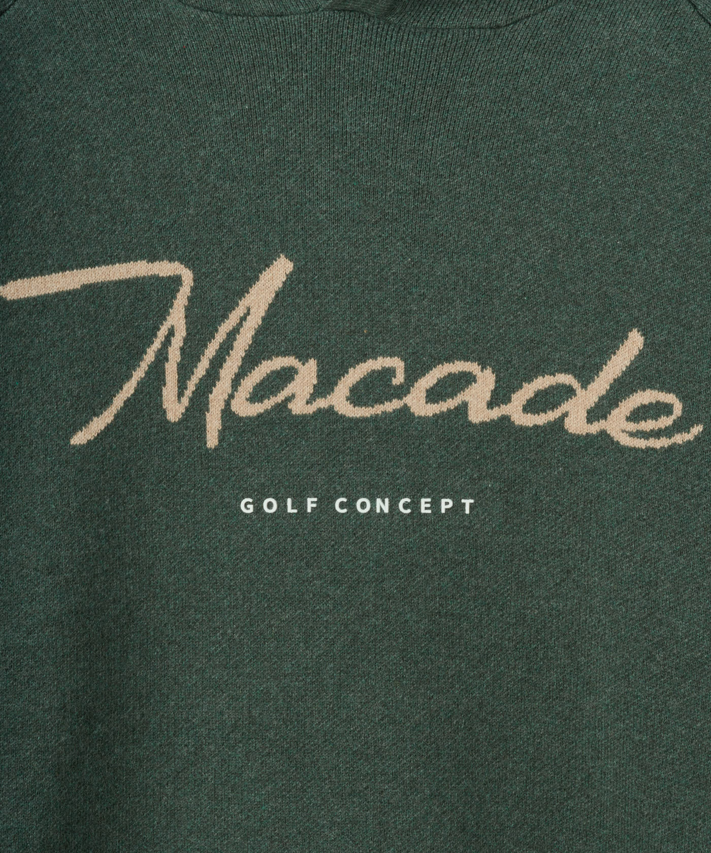 Green Signature Knit Hoodie
