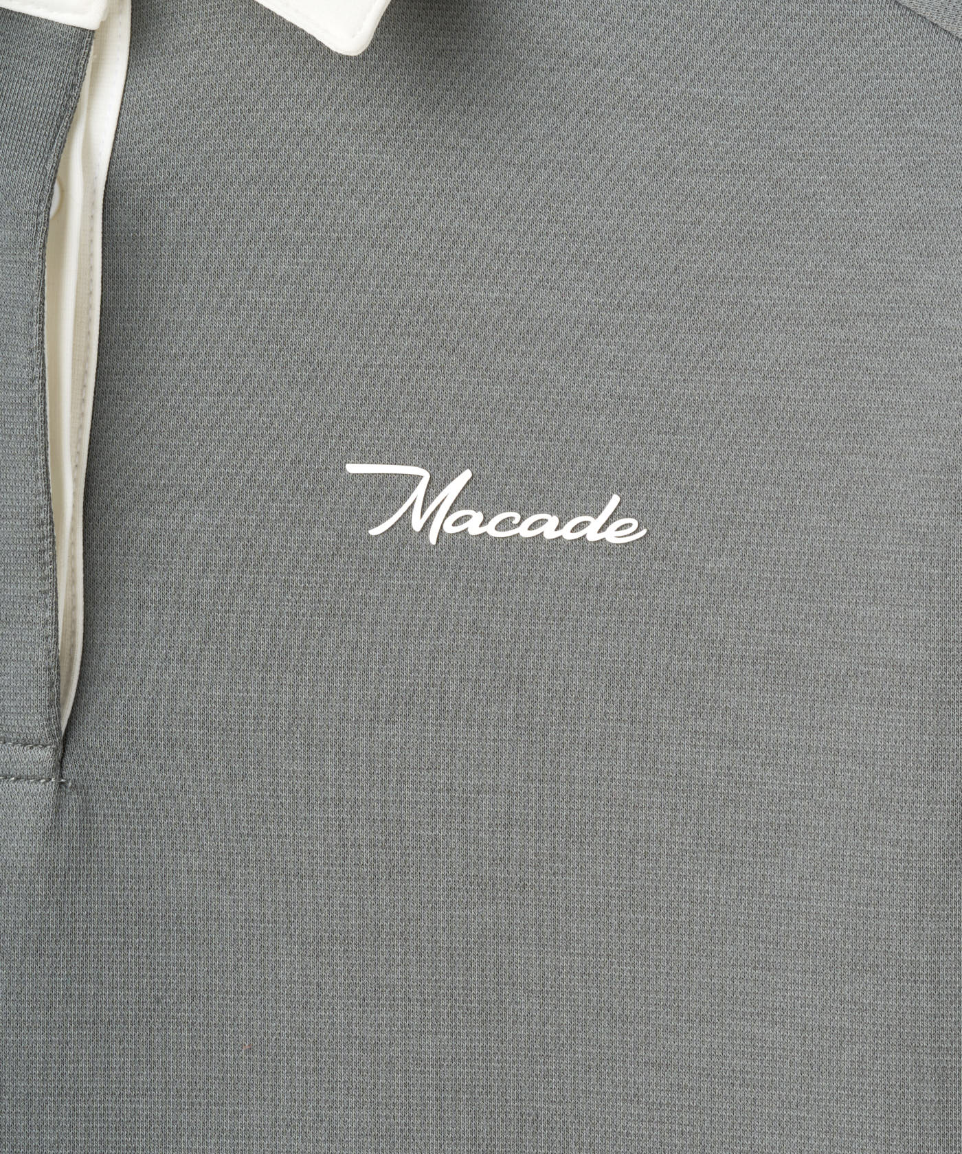 Rae Teal Gray Polo Sweatshirt