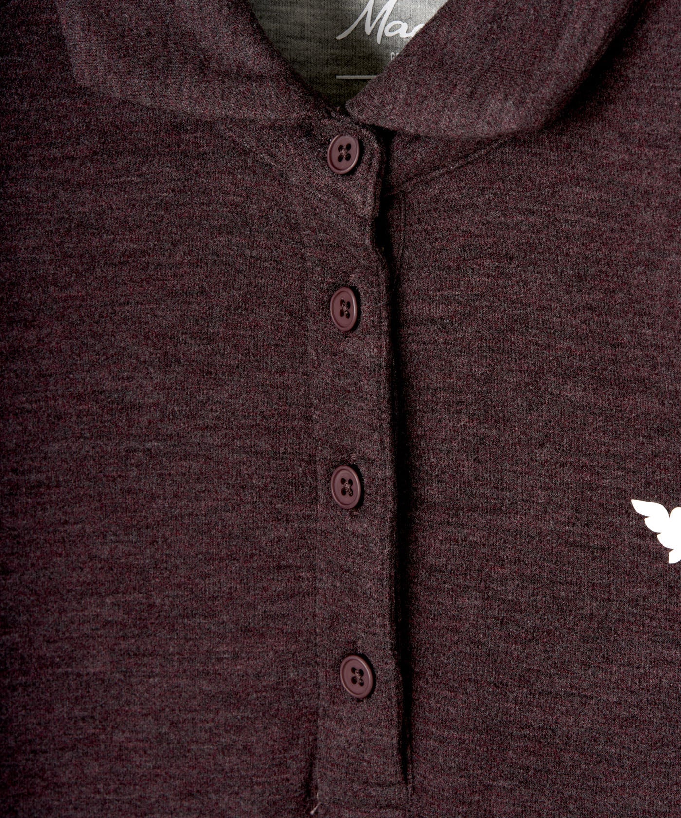 Weave Dark Purple Brushed Shirt