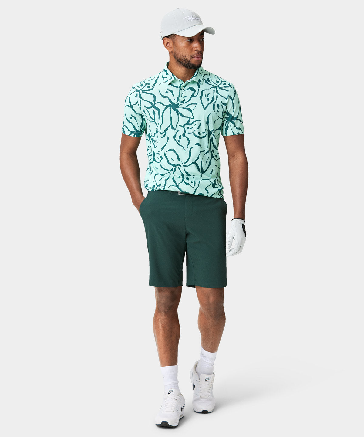 Teal Four-Way Stretch Shorts Macade Golf