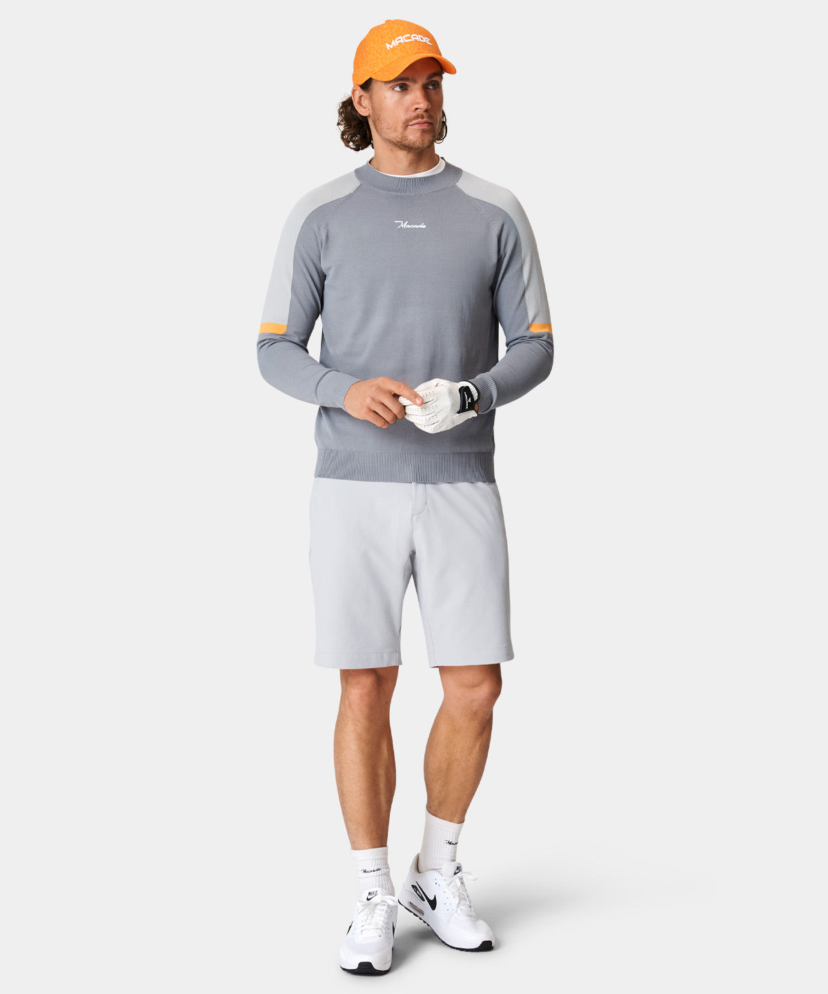 Grey TX Air Mock Neck Macade Golf