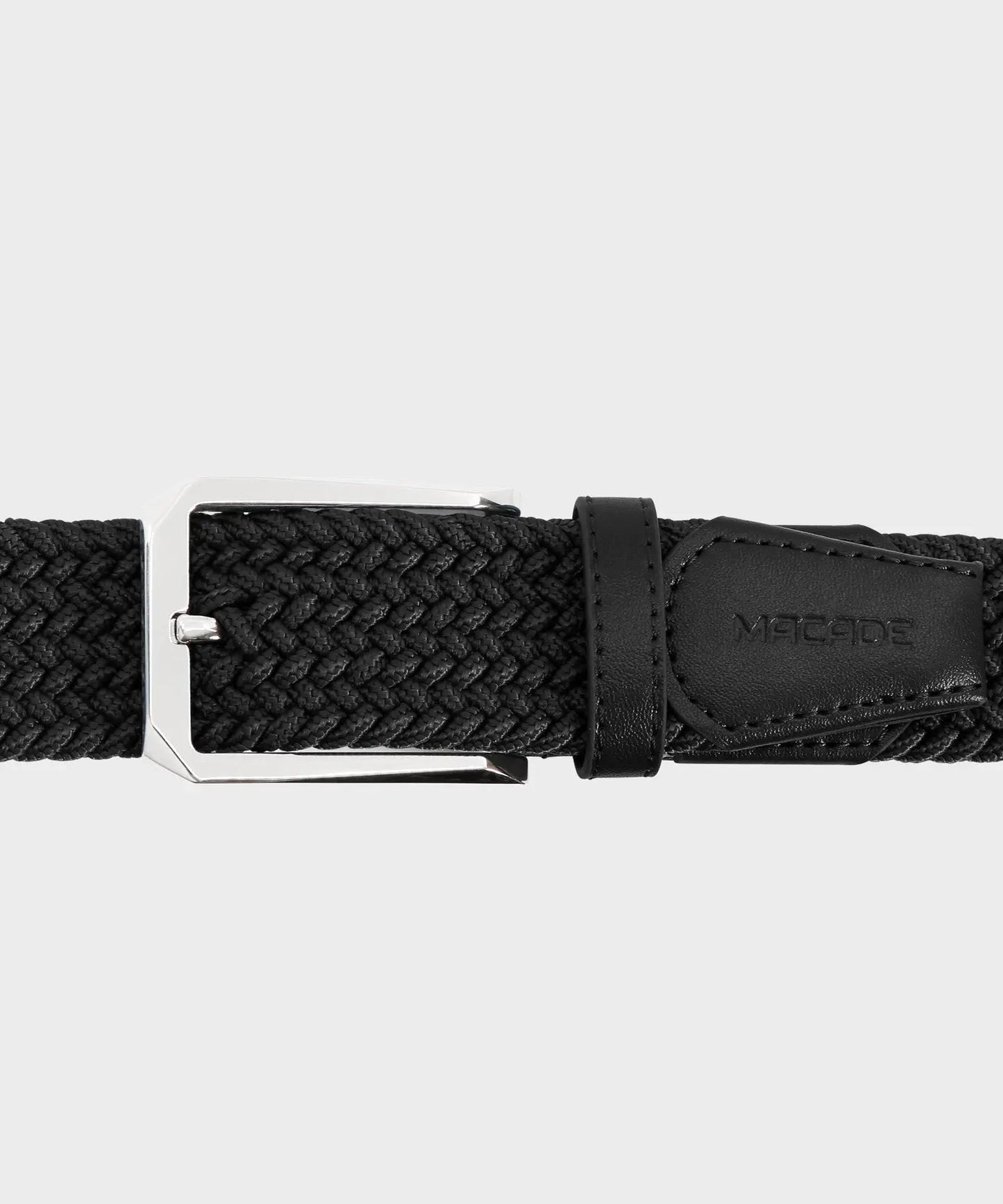 Men's Elastic Black Belt Macade Golf