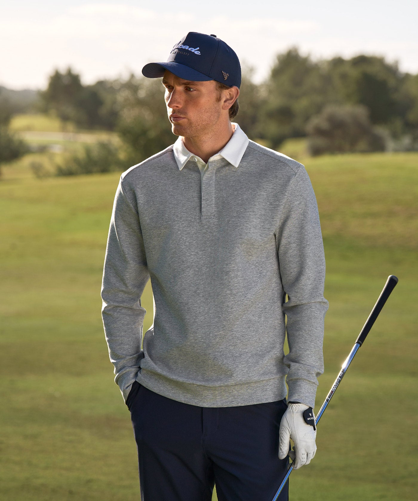 Blades Polo Sweatshirt - Grey