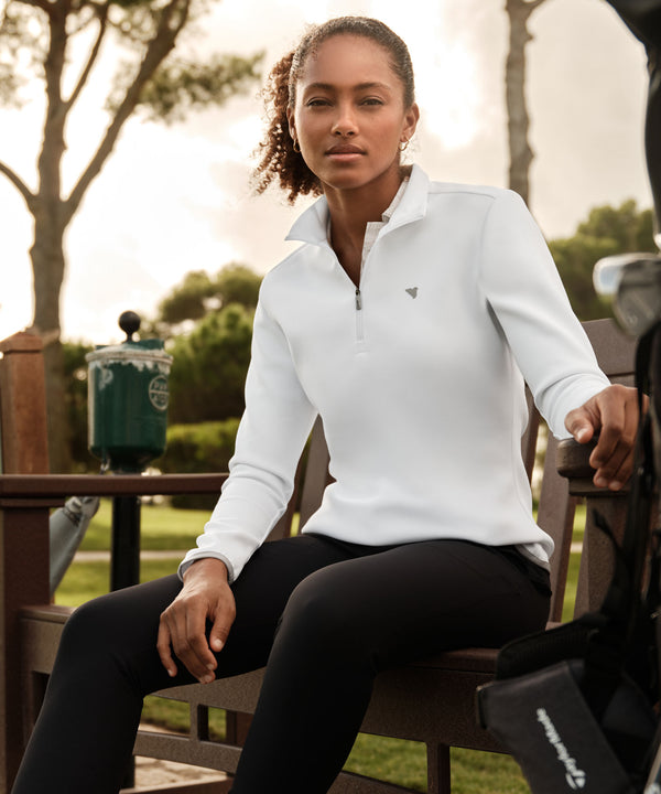 Therma Quarter Zip - White