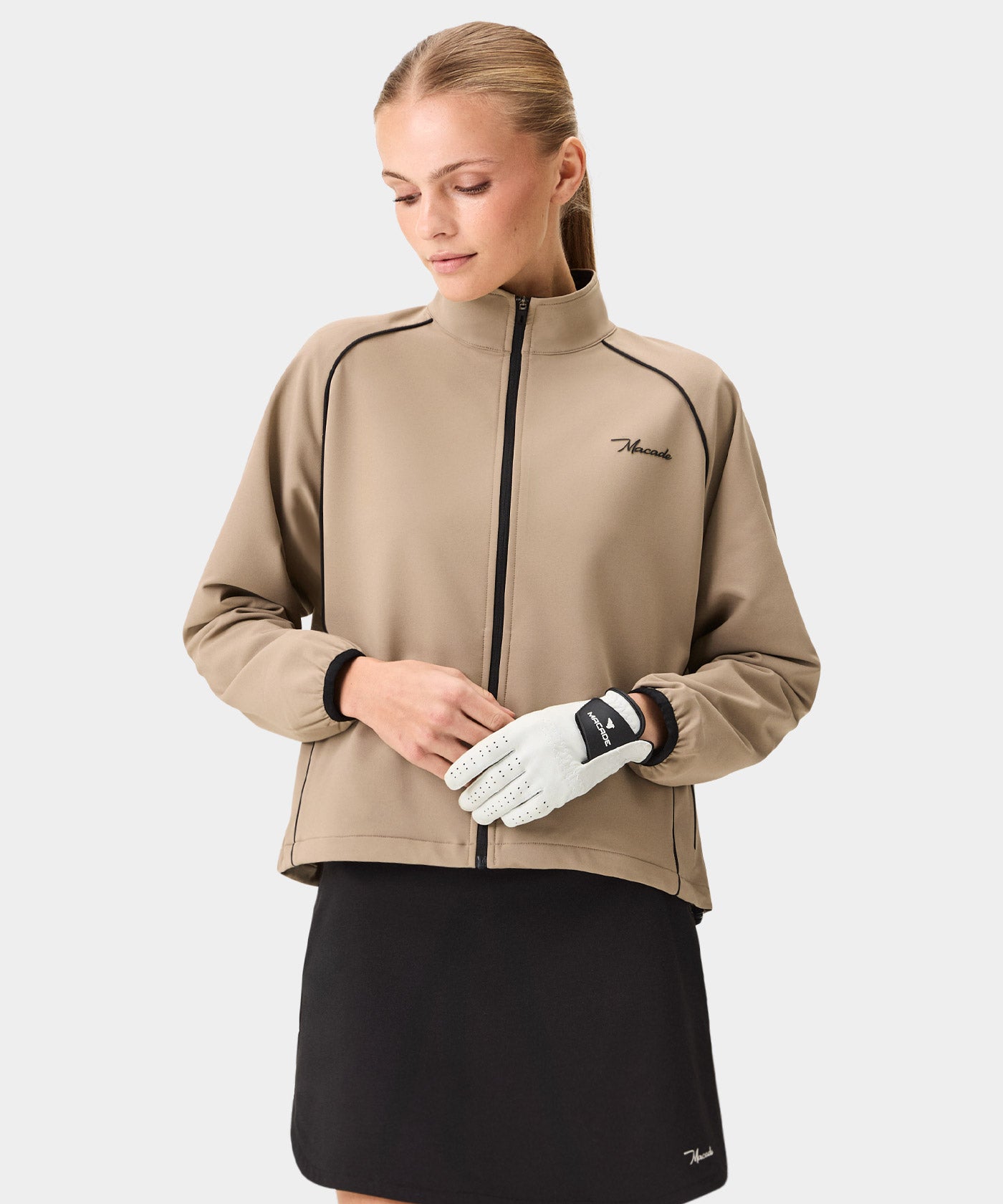 Ash Brown Shell Jacket