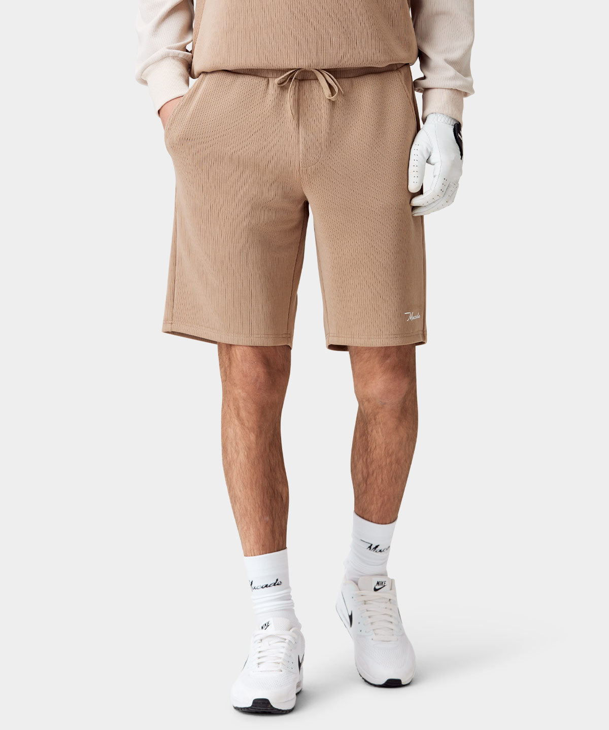 Tan AR Tech Range Shorts Macade Golf