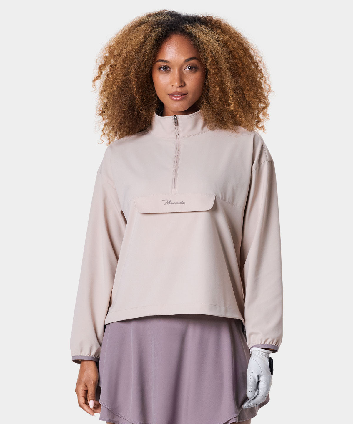 Tan Range Anorak Macade Golf
