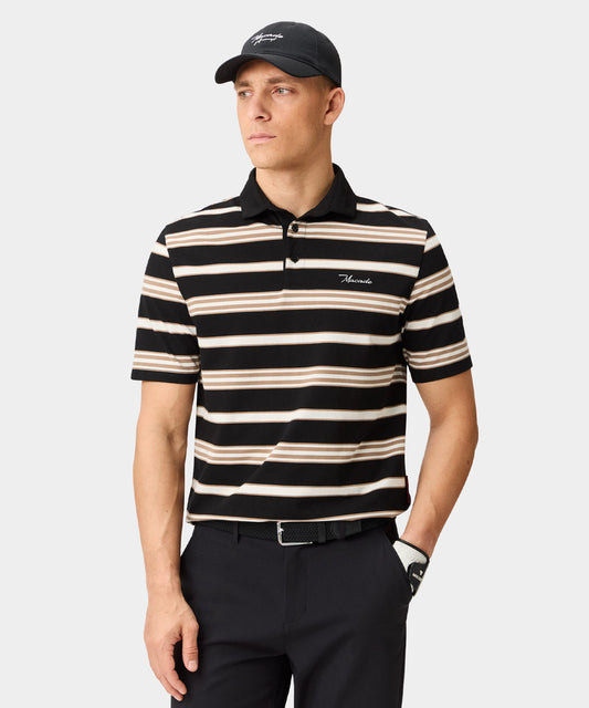 Black Striped Script Shirt
